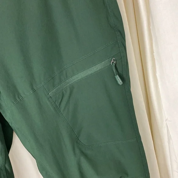 Eddie Bauer 10 2.0 Polar Fleece Lined Pants Forest Green Ice Fishing Snowshoeing - Picture 3 of 9